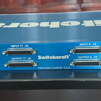Switchcraft StudioPatch Series 6425 64-Point TT-DB25 Patchbay 2010s - Blue image 2