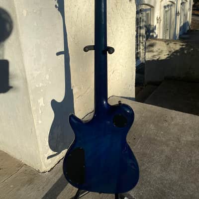 Carvin SC90 Single Cut, Neck Through 90s - Transparent Blue Gloss image 18