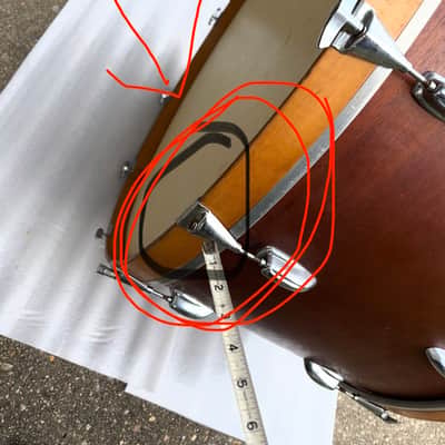 ULTRA RARE Slingerland 32” BASS DRUM 1970 - 1972 - Natural VERY GOOD BOOM BOOM! image 16