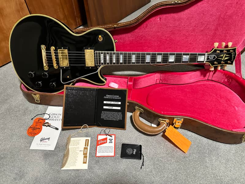 Gibson Made 2 Measure 1957 Les Paul Custom 2019 - Gloss Black image 1