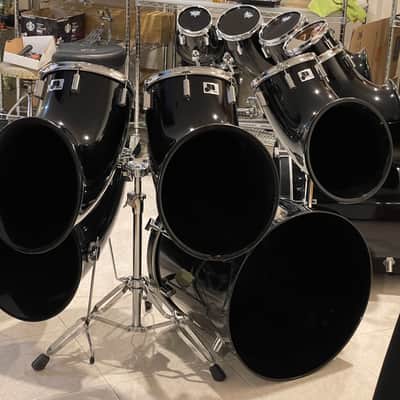 1970'S-1980'S RARE 12-PIECE NORTH DRUM SET, BLACK, EXCELLENT CONDITION!! image 9
