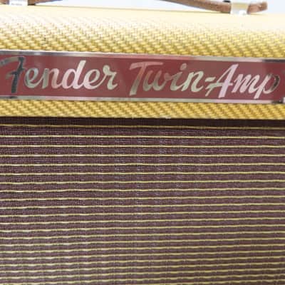 Fender Twin-Amp, Model 5E8-A, '57, 2 x 12" Tube Amp w/ Roadie ATA Case (Casters) image 2