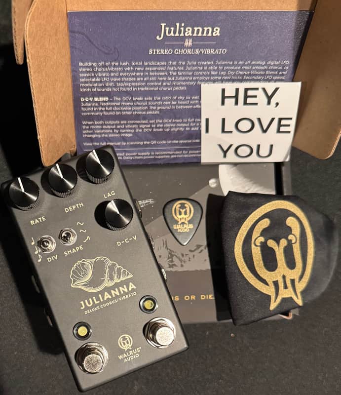 Walrus Audio Julianna Deluxe Chorus / Vibrato 2026 - Present - Black + Free Shipping! image 1