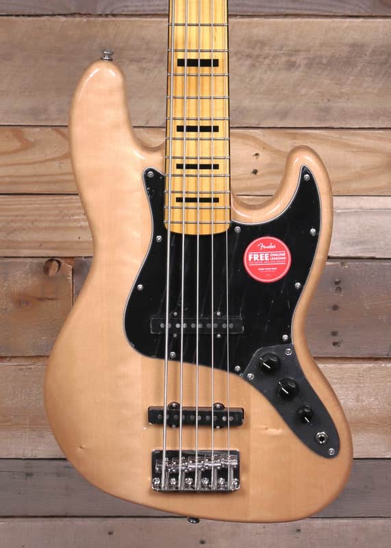 Squier Classic Vibe '70s Jazz Bass V 5-String Natural image 1