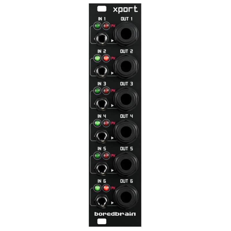 Boredbrain Music Xport 6 Channel Balanced Output Eurorack Module image 1