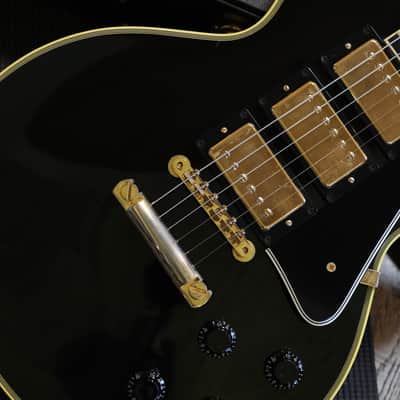 2003 Gibson Custom Shop 1957 Historic Reissue Les Paul Custom LPB-3 3 Pickup Electric Guitar Black Ebony + COA OHSC image 5