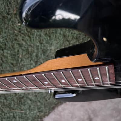 Charvette by Charvel Model 100 Black 1990s Reverse Headstock image 11