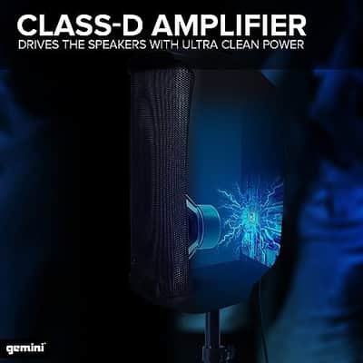 Gemini Sound AS-2108P - 500W Peak High-Power 8-Inch Active DJ/PA Loudspeaker with Durable ABS Construction, Wide Frequency Response, and High-Fidelity Sound for Parties, Events & Performances image 4