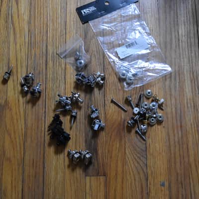 Mixed guitar and gear accessory lot, over 50 items, hardware , strings, tools, pickguards, ect. image 15