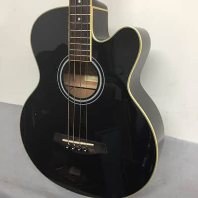 Ibanez AEB5E-BK Standard 2009 - 2019 - Black High Gloss with Hard Shell Case image 4