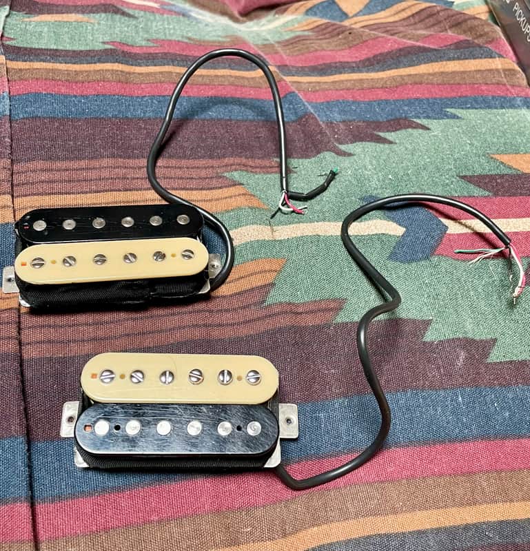 Schecter Schecter USA Custom Shop Sunset Strip Bridge + Pasadena Neck Humbucker Set 2024 - Zebra image 1