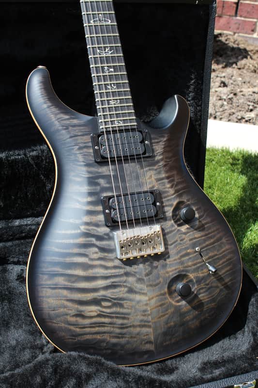 PRS Mark Holcomb USA Custom 24 Signature - Charcoal Burst 10 Top image 1