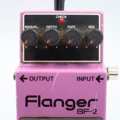 Boss BF-2 Flanger 1982 Made In Japan Black Label ACA Vintage Guitar Effect Pedal 238800 image 3