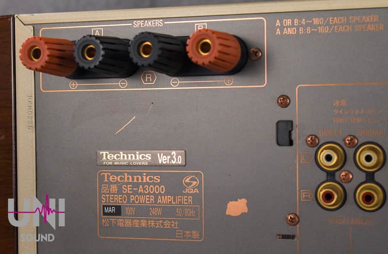 Technics SE-A3000 Stereo Power Amplifier in Very Good | Reverb Estonia