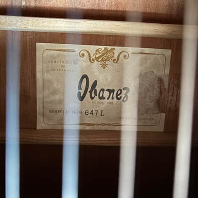 Left-handed 1972-75 MIJ Ibanez 647 Concord, lefty LH in A+ Condition - V. RARE!!! image 14