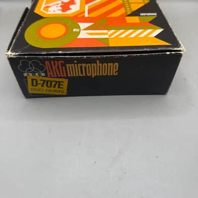 VTG AKG D707E Cardioid Dynamic Microphone Kit - Tested Original Box & Papers image 4