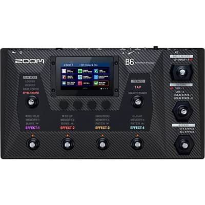 Zoom B6 Multi-Effects Processor for Bass 2024 - BLACK image 2