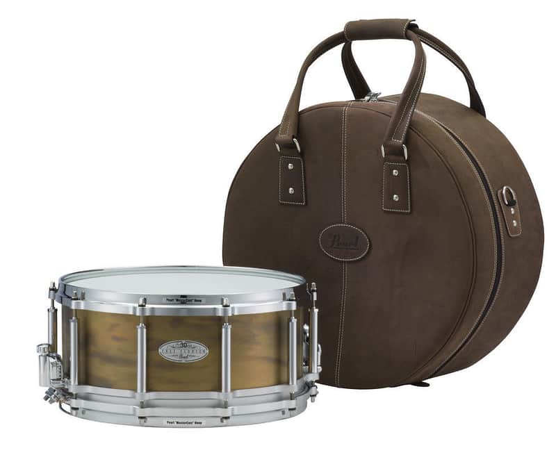 Pearl FBD1465/C 30th Anniversary Free-Floating Patina Brass 14x6.5" Snare Drum image 1