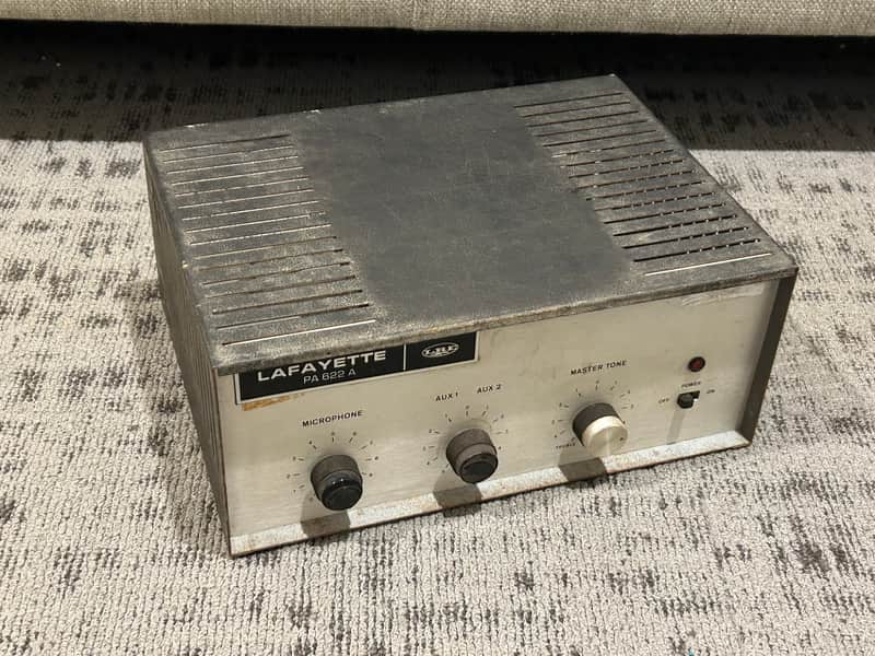 Lafayette PA-622 vintage tube amplifier project PA guitar amp Mullard 7189 tubes image 1