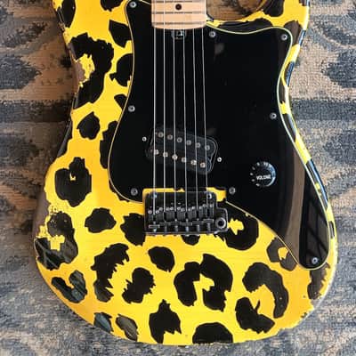 Friedman USA Custom Shop Vintage S Strat Guitar in Yellow & Black Leopard with extras image 4