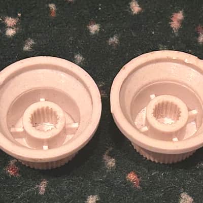 *Vintage* 1989 Fender Squier Stratocaster - Set of Two 4-Spoke "Tone" Guitar Knobs image 4