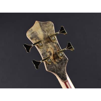 ALEMBIC SCSB4 Buckeye Resin [Stanley Clark Signature Deluxe w/Side LED's Blue] image 9