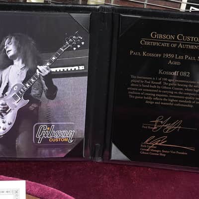 Gibson Les Paul 1959 Standard Paul Kossoff Reissue 082/100 2012 image 19