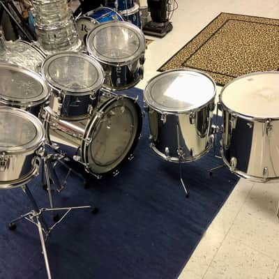 1970s 7pc Ludwig Stainless steel Drum Kit image 2