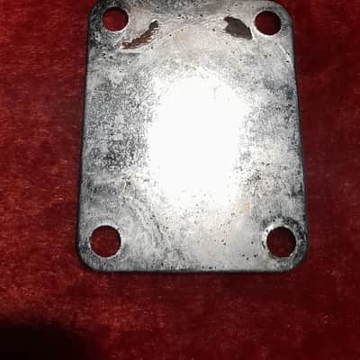 Fender 1966-1967 Neckplate + 4 original screw Stratocaster Telecaster Jazzmaster Jaguar ecc image 2