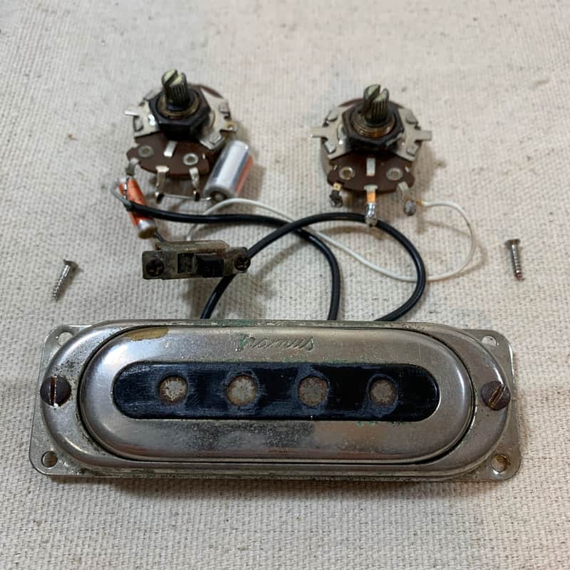 1960's Framus 5/156-52 Strato Bass Pickup & Wiring Harness Strat-O-Star Bass image 1
