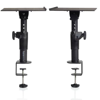 B-Stock Gator Frameworks Desktop Clamp-On Studio Monitor and Speaker Stand - Set of 2 (GFWSPKSTMNDSKCMP) image 1