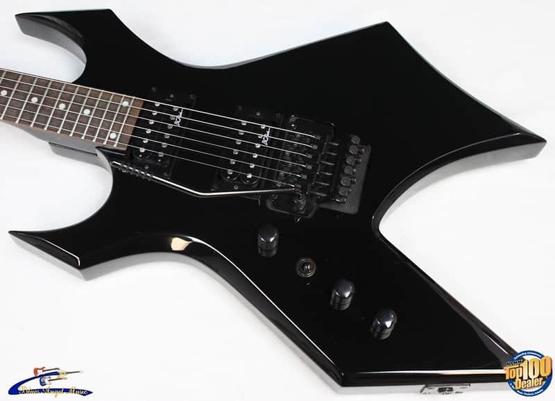 2005 BC Rich Warlock Platinum Pro Series Guitar, Left-Handed, OHSC, Black #27569 image 1