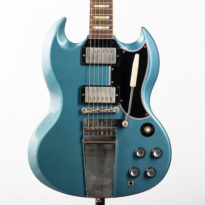 Gibson Custom 1964 SG Standard Reissue w/ Maestro Ultra Light Aged, Pelham Blue | Demo