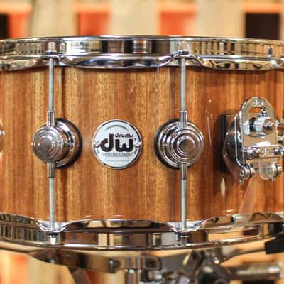 DW 6.5x14 Collector's Cherry/Mahogany Natural Lacquer Snare Drum - SO#1352261 image 2