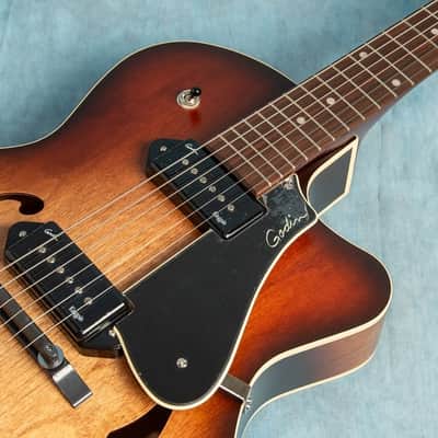 Godin 5th Avenue CW Kingpin II P90 Vintage Burst SF Electric Guitar No Bag/Case image 4