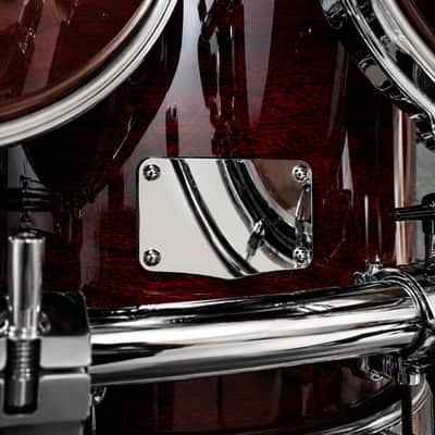 TAMA Bass Drum Handmade Cover/Blanking Plate Silverstar, Superstar, Rockstar Stainless Steeel image 3
