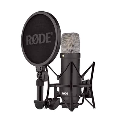 Rode NT1 Signature Series Condenser Microphone with SM6 Shockmount and Pop Filter - Black image 2