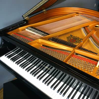 Wurlitzer C143 Petite Baby Grand Piano Polished Ebony image 5