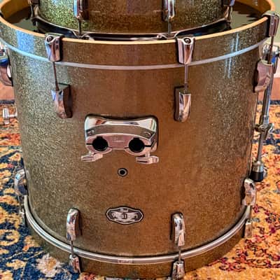 Pearl Vision SST Birch Ply  4 Piece Drum Set Gold Sparkle  Shell Pack image 8