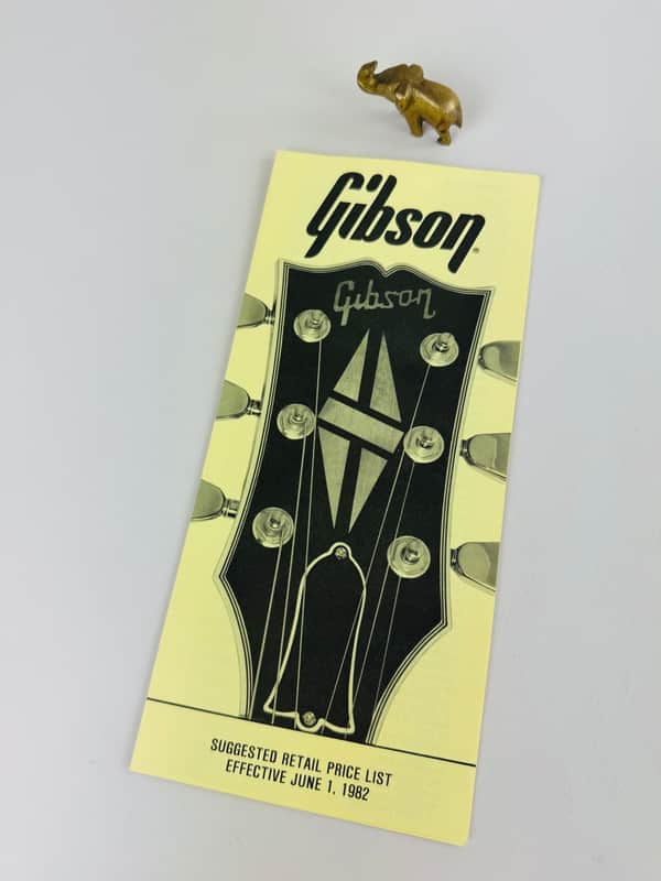 Gibson Suggested Retail Price List Foldout – June 1, 1982 image 1