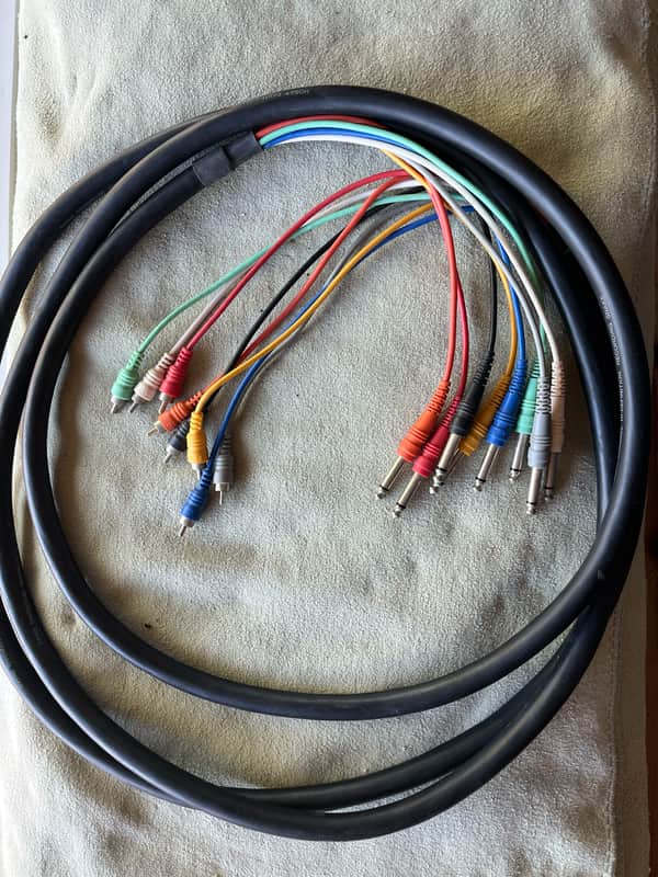 Hosa 12’ Eight Channel 1/4” to RCA - Hi-Definition Recording Snake image 1
