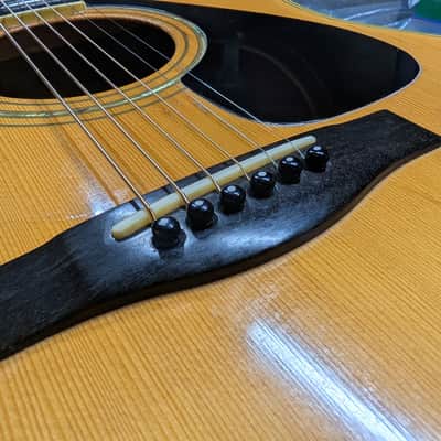 Yamaha LL-35 Acoustic Jumbo Guitar Vintage Luxury Series Natural W/HSC image 9