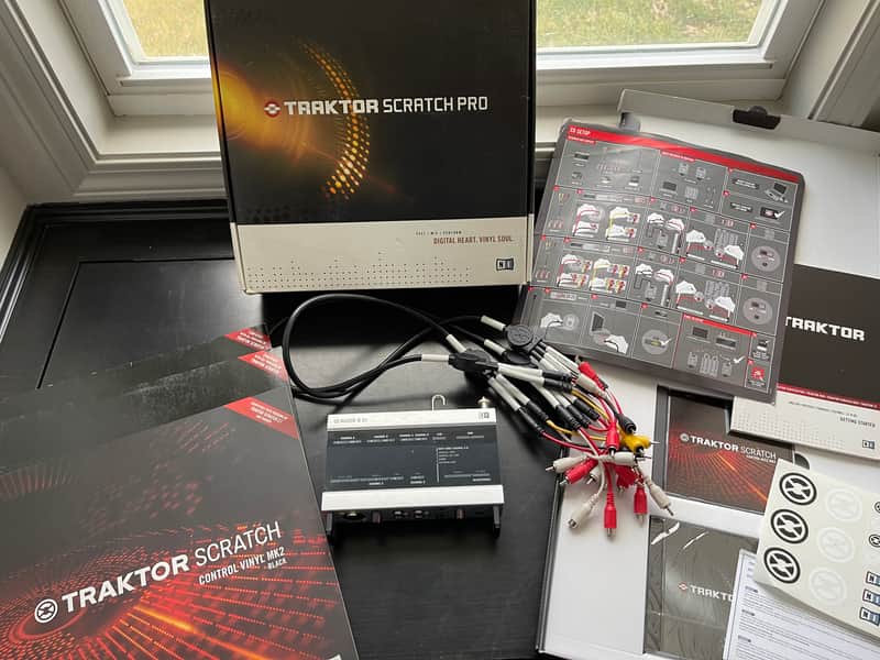 Native Instruments Audio 8 DJ Interface w/Traktor Scratch Pro Vinyl Software and Timecode Kit image 1