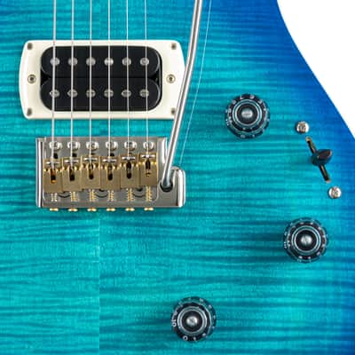 PRS SE Custom 24 Semi-Hollow Piezo Lake Blue - Electric Guitar image 9