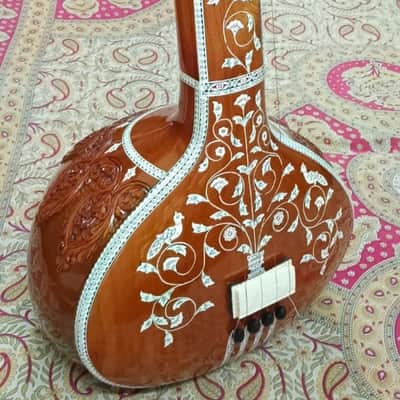 Male Tanpura Indian Wooden Tanpura 4 String Male Tanpura Musical Instruments Tuned Amazing Sound Gift For Professional Player and Beginners image 2