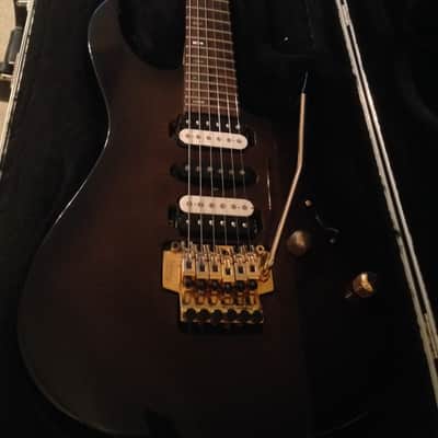 Very Rare Yamaha RGX 821D flamed Brown Burst MIJ factory scalloped neck hardcase was over $1000 new image 3
