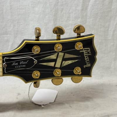 Gibson Custom 1954 '54 Les Paul Custom Staple Pickup Reissue Guitar with Bigsby + Case - Black Beauty image 8
