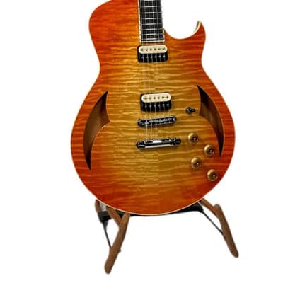 Marchione 59 Burst Semi Hollow Body 2022 Cherry Burst w/ Premium Calton HSC, NEW (Authorized Dealer) image 4