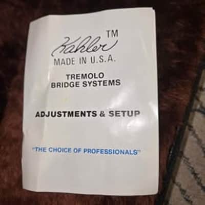 1984 G&L USA Superhawk — Original Owner, First-Year Production, Kahler "Patent Pending" Tremolo, Original Case image 7