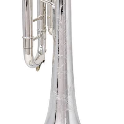 S.E. Shires Q10S Q-Series Professional Bb Trumpet in Silver Plate SN Q16482 image 2